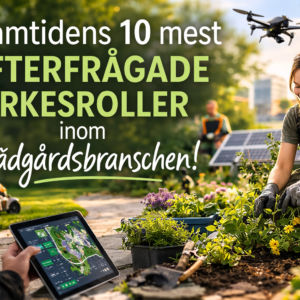 Framtidens 10 mest efterfrågade yrkesroller inom trädgårdsbranschen!